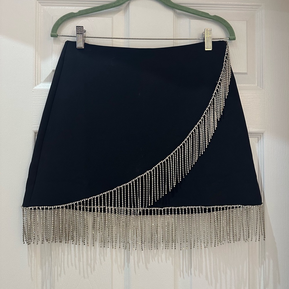 FORE Crystal Fringe Skirt size M